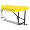 Adjustable Folding Table, Rectangular, 48" x 24" x 22" to 32", Yellow Top, Black Legs, 4/Pallet, Ships in 4-6 Business Days5