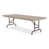 Adjustable Folding Tables, Rectangular, 60" x 30" x 22" to 32", Mocha Top, Brown Legs, 4/Pallet, Ships in 4-6 Business Days7