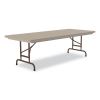 Adjustable Folding Tables, Rectangular, 60" x 30" x 22" to 32", Mocha Top, Brown Legs, 4/Pallet, Ships in 4-6 Business Days8