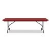 Adjustable Folding Tables, Rectangular, 60" x 30" x 22" to 32", Red Top, Black Legs, 4/Pallet, Ships in 4-6 Business Days7