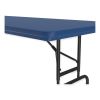 Adjustable Folding Tables, Rectangular, 60" x 30" x 22" to 32", Blue Top, Black Legs, 4/Pallet, Ships in 4-6 Business Days4