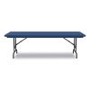 Adjustable Folding Tables, Rectangular, 60" x 30" x 22" to 32", Blue Top, Black Legs, 4/Pallet, Ships in 4-6 Business Days7