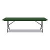 Adjustable Folding Tables, Rectangular, 60" x 30" x 22" to 32", Green Top, Black Legs, 4/Pallet, Ships in 4-6 Business Days5