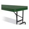 Adjustable Folding Tables, Rectangular, 60" x 30" x 22" to 32", Green Top, Black Legs, 4/Pallet, Ships in 4-6 Business Days10