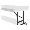 Adjustable Folding Tables, Rectangular, 72" x 30" x 22" to 32", Gray Top, Black Legs, 4/Pallet, Ships in 4-6 Business Days6