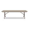 Adjustable Folding Tables, Rectangular, 72" x 30" x 22" to 32", Mocha Top, Brown Legs, 4/Pallet, Ships in 4-6 Business Days11