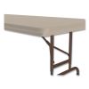 Adjustable Folding Tables, Rectangular, 72" x 30" x 22" to 32", Mocha Top, Brown Legs, 4/Pallet, Ships in 4-6 Business Days12