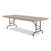 Adjustable Folding Tables, Rectangular, 72" x 30" x 22" to 32", Mocha Top, Brown Legs, 4/Pallet, Ships in 4-6 Business Days13