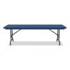 Adjustable Folding Tables, Rectangular, 72" x 30" x 22" to 32", Blue Top, Black Legs, 4/Pallet, Ships in 4-6 Business Days10