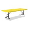 Adjustable Folding Tables, Rectangular, 72" x 30" x 22" to 32", Yellow Top, Black Legs, 4/Pallet, Ships in 4-6 Business Days13