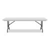 Adjustable Folding Tables, Rectangular, 96" x 30" x 22" to 32", Gray Top, Black Legs, 4/Pallet, Ships in 4-6 Business Days8