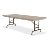 Adjustable Folding Tables, Rectangular, 96" x 30" x 22" to 32", Mocha Top, Brown Legs, 4/Pallet, Ships in 4-6 Business Days6