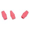 Wedge Cap Erasers, For Pencil Marks, Pink, 144/Box3