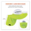 Chill-Its 6660 Hard Hat Brim + Neck Shade, 19.5 x 9.75, Lime, Ships in 1-3 Business Days4