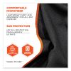 Chill-Its 6602MF Evaporative Microfiber Cooling Towel, 40.9 x 9.8, One Size, Microfiber, Black, Ships in 1-3 Business Days4