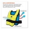 Chill-Its 6687 Economy Dry Evaporative Cooling Elastic Waist Vest, Nylon, Small/Medium, Lime, Ships in 1-3 Business Days3