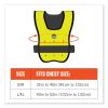 Chill-Its 6687 Economy Dry Evaporative Cooling Elastic Waist Vest, Nylon, Small/Medium, Lime, Ships in 1-3 Business Days6