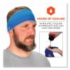 Chill-Its 6634 Performance Knit Cooling Headband, Polyester/Spandex, One Size Fits Most, Blue, Ships in 1-3 Business Days2