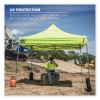 Shax 6000 Heavy-Duty Pop-Up Tent, Single Skin, 10 ft x 10 ft, Polyester/Steel, Lime, Ships in 1-3 Business Days6