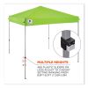 Shax 6010 Lightweight Pop-Up Tent, Single Skin, 10 ft x 10 ft, Polyester/Steel, Lime, Ships in 1-3 Business Days4