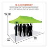 Shax 6015 Heavy-Duty Pop-Up Tent, Single Skin, 10 ft x 20 ft, Polyester/Steel, Lime, Ships in 1-3 Business Days2