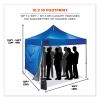 Shax 6051 Heavy-Duty Pop-Up Tent Kit, Single Skin, 10 ft x 10 ft, Polyester/Steel, Blue, Ships in 1-3 Business Days2