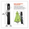 Shax 6100 Lightweight Work Umbrella, 90" Span, 92.4" Long, Lime Canopy, Ships in 1-3 Business Days6