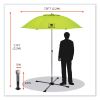 Shax 6199 Lightweight Work Umbrella Stand Kit, 7.5 ft dia x 92" Tall, Polyester/Steel, Lime, Ships in 1-3 Business Days2