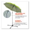 Shax 6199 Lightweight Work Umbrella Stand Kit, 7.5 ft dia x 92" Tall, Polyester/Steel, Lime, Ships in 1-3 Business Days4