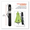 Shax 6199 Lightweight Work Umbrella Stand Kit, 7.5 ft dia x 92" Tall, Polyester/Steel, Lime, Ships in 1-3 Business Days7