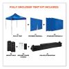 Shax 6053 Enclosed Pop-Up Tent Kit, Single Skin, 10 ft x 10 ft, Polyester/Steel, Blue, Ships in 1-3 Business Days2