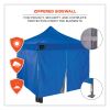 Shax 6053 Enclosed Pop-Up Tent Kit, Single Skin, 10 ft x 10 ft, Polyester/Steel, Blue, Ships in 1-3 Business Days4