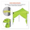 Shax 6096 Pop-Up Tent Sidewall with Zipper, Single Skin, 10 ft x 10 ft, Polyester, Lime, Ships in 1-3 Business Days3