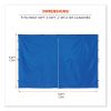 Shax 6096 Pop-Up Tent Sidewall with Zipper, Single Skin, 10 ft x 10 ft, Polyester, Blue, Ships in 1-3 Business Days4