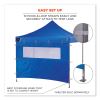 Shax 6092 Pop-Up Tent Sidewall with Mesh Window, Single Skin, 10 ft x 10 ft, Polyester, Blue, Ships in 1-3 Business Days4