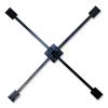 Shax 6190 Umbrella Stand, 1.65" Cylinder with Set Screw Clamp, Metal, 48 x 48 x 10, Black, Ships in 1-3 Business Days2