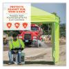 Shax 6097 Pop-Up Tent Sidewall, Single Skin, 10 ft x 10 ft, Polyester, Lime, Ships in 1-3 Business Days2