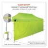 Shax 6097 Pop-Up Tent Sidewall, Single Skin, 10 ft x 10 ft, Polyester, Lime, Ships in 1-3 Business Days4