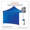 Shax 6098 Pop-Up Tent Sidewall, Single Skin, 10 ft x 10 ft, Polyester, Blue, Ships in 1-3 Business Days2