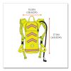 Chill-Its 5155 Low Profile Hydration Pack, 2 L, Hi-Vis Lime, Ships in 1-3 Business Days9