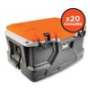 Chill-Its 5171 48-Quart Industrial Hard Sided Cooler, Orange/Gray, 20/Pallet, Ships in 1-3 Business Days2