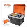 Chill-Its 5171 48-Quart Industrial Hard Sided Cooler, Orange/Gray, 20/Pallet, Ships in 1-3 Business Days4