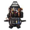 Arsenal 5843 Tool Backpack Dual Compartment, 26 Comp, 8.5x13.5x18, Ballistic Polyester, Black/Gray,Ships in 1-3 Business Days9