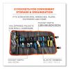 Arsenal 5871 Polyester Tool Roll Up, 21 Compartments, 27 x 14, Polyester, Black, Ships in 1-3 Business Days3