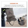 Arsenal 5973 Hoist Bucket Tool Bag with D-Rings and Zipper Top, 12.5 x 12.5 x 17, Gray, Ships in 1-3 Business Days3