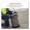 Arsenal 5973 Hoist Bucket Tool Bag with D-Rings and Zipper Top, 12.5 x 12.5 x 17, Gray, Ships in 1-3 Business Days7