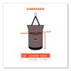 Arsenal 5973 Hoist Bucket Tool Bag with D-Rings and Zipper Top, 12.5 x 12.5 x 17, Gray, Ships in 1-3 Business Days8