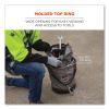 Arsenal 5974 Hoist Bucket Tool Bag w/ Swiveling Carabiner and Zipper Top, 12.5 x 12.5 x 17, Gray, Ships in 1-3 Business Days6