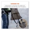 Arsenal 5976 XL Hoist Bucket Tool Bag with Swiveling Carabiner and Zipper Top, 16 x 16 x 20, Gray, Ships in 1-3 Business Days3