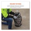 Arsenal 5976 XL Hoist Bucket Tool Bag with Swiveling Carabiner and Zipper Top, 16 x 16 x 20, Gray, Ships in 1-3 Business Days6